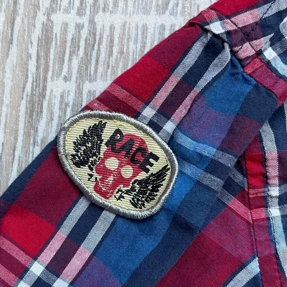 Baby Route 66 • Plaid Pattern • Sz 5T Long sleeve button down western shirt